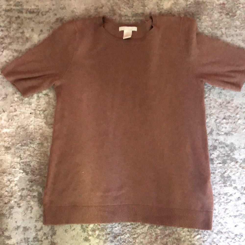 H&M short sleeve sweater pullover XS
